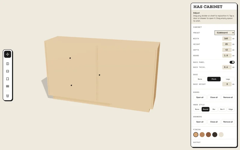 HAS Cabinet screenshot