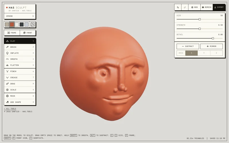 HAS Sculpt screenshot